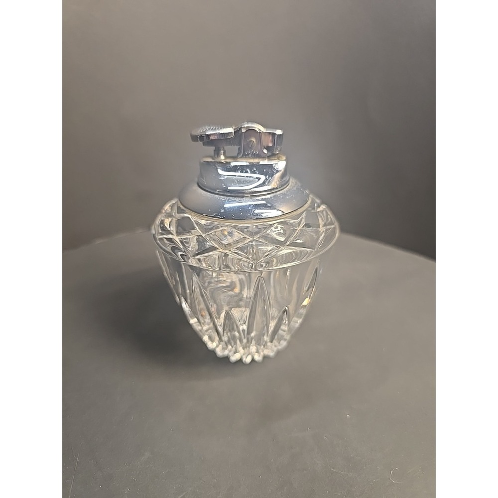 Vintage‎ Princess House Highlights Lead Crystal Heavy Table Lighter EUC